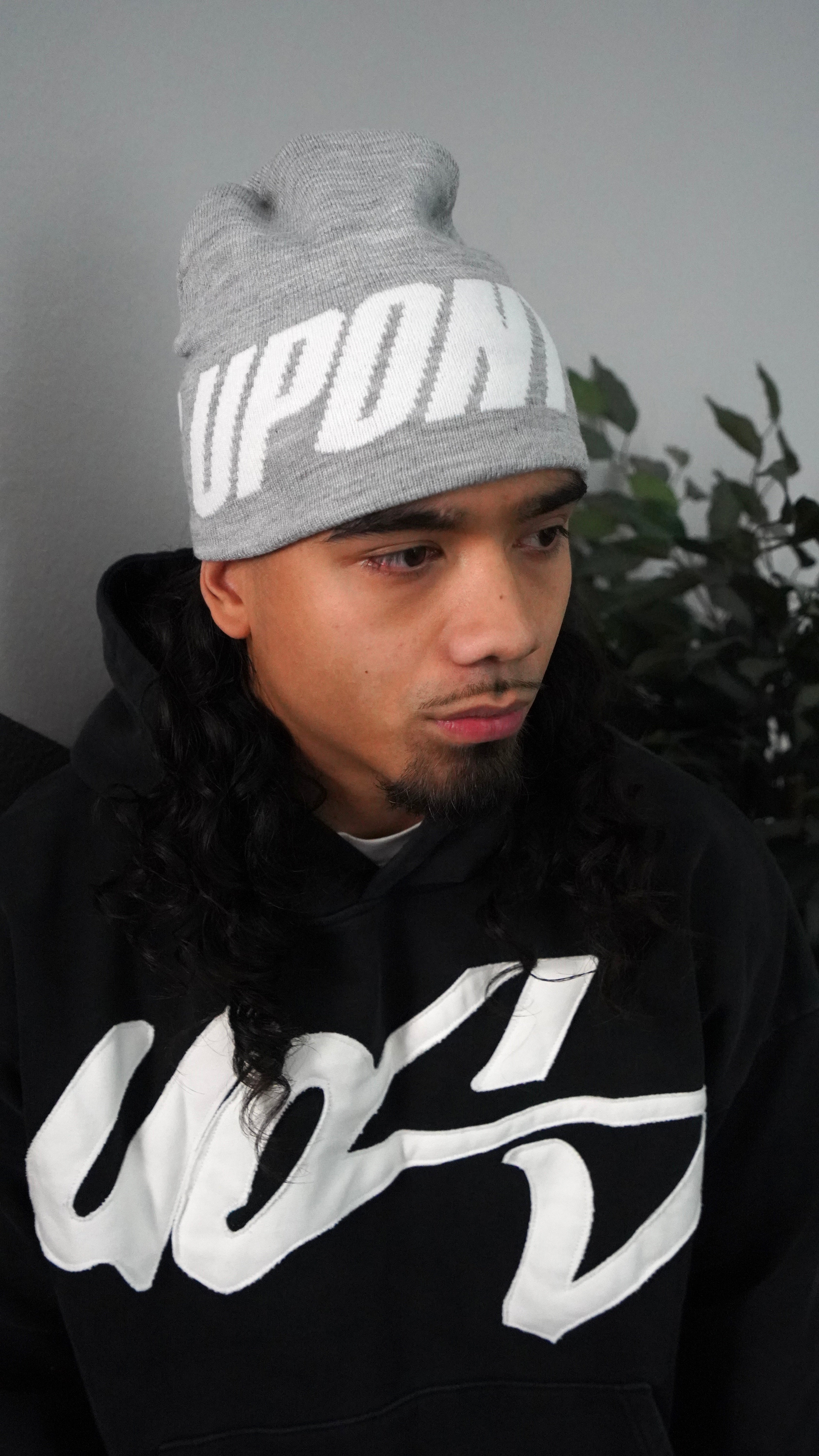 JACQUARD BEANIE GREY