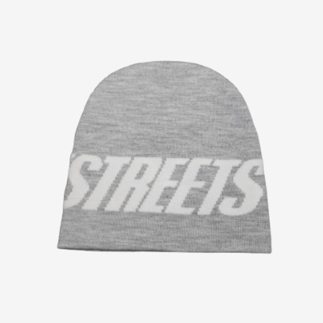JACQUARD BEANIE GREY