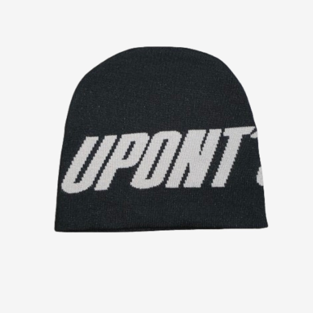 JACQUARD BEANIE BLACK