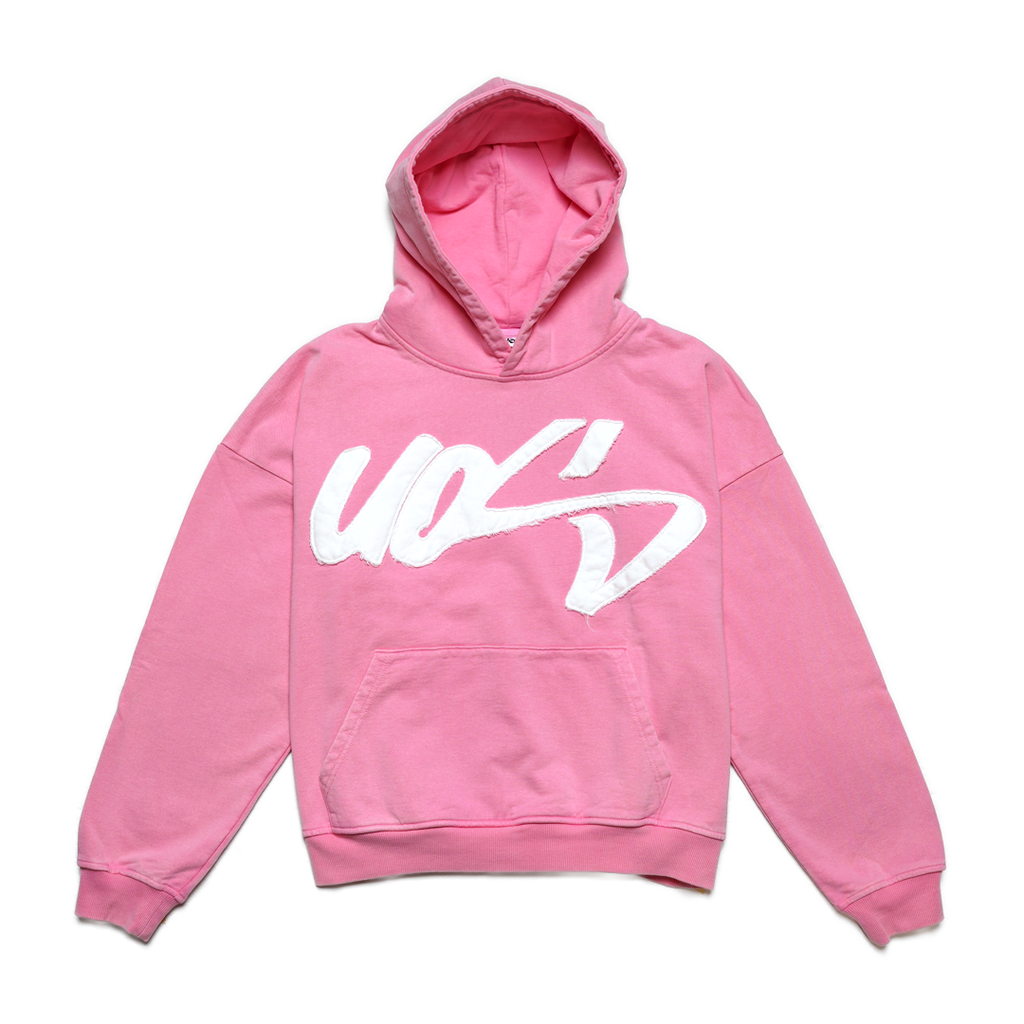 UOS WASHED PINK HOODIE