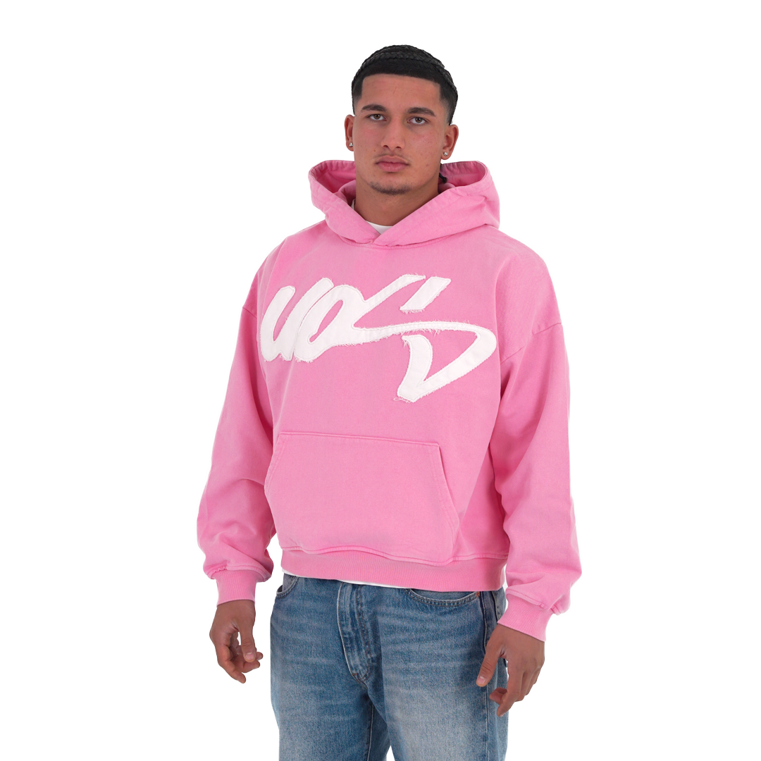 UOS WASHED PINK HOODIE
