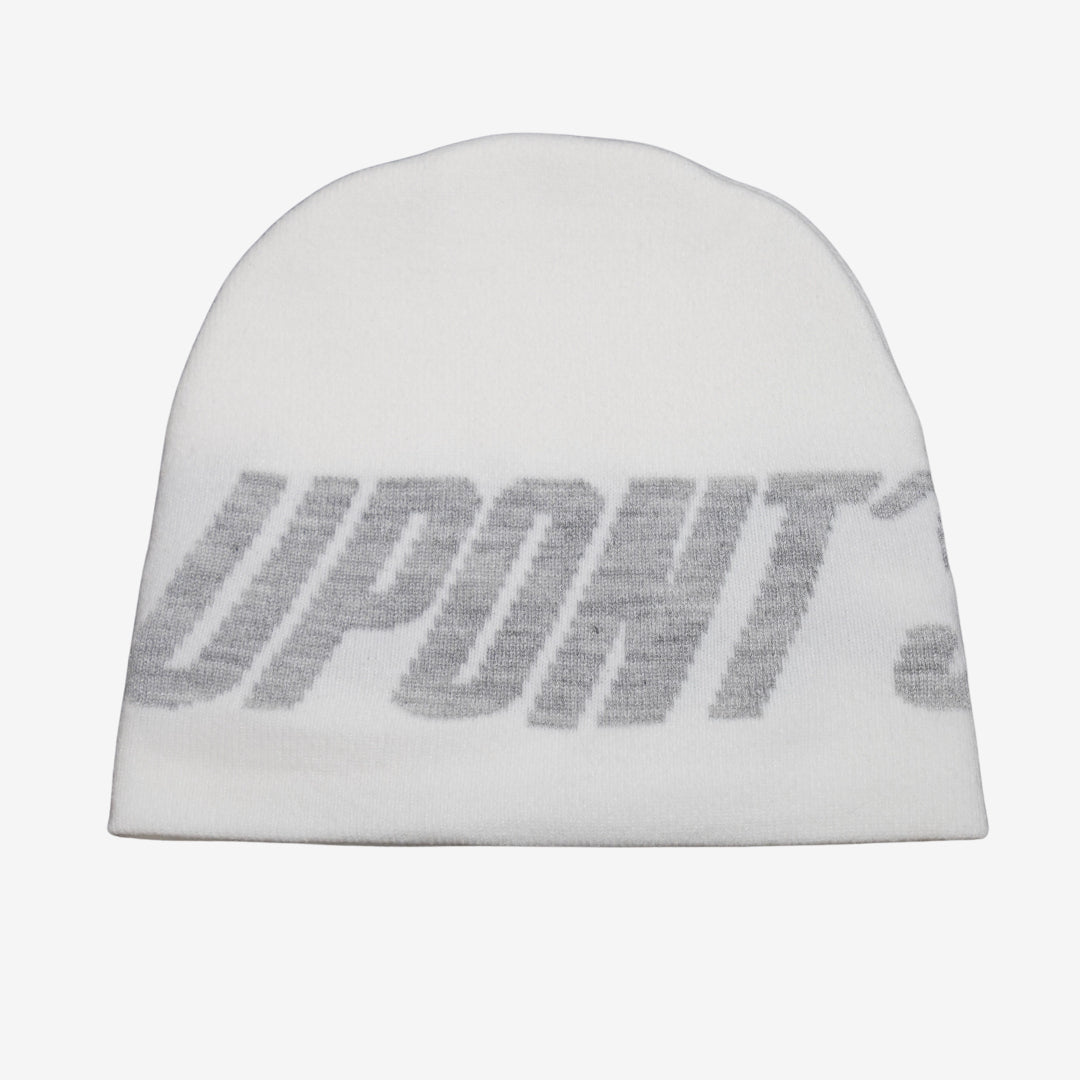 JACQUARD BEANIE WHITE